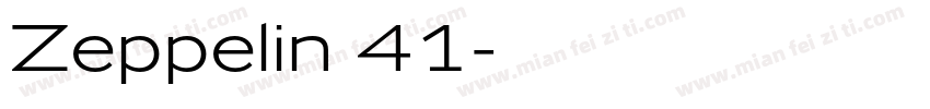 Zeppelin 41字体转换